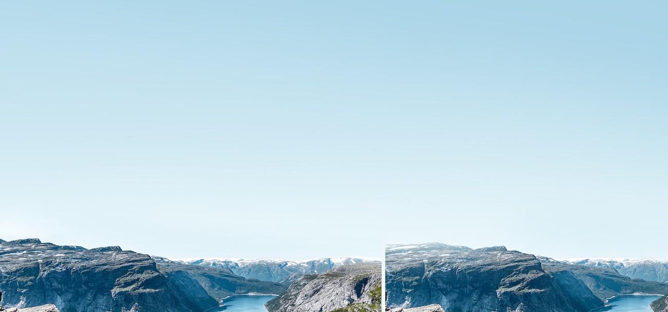 Fjordas su skaičiuokle ant viršaus